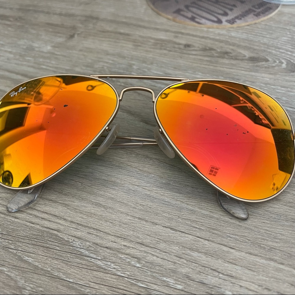 RayBan aviators with flash Lenses